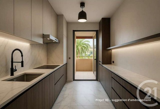 Appartement F2 à vendre - 2 pièces - 49.2 m2 - NICE - 06 - PROVENCE-ALPES-COTE-D-AZUR - Century 21 Lafage Transactions